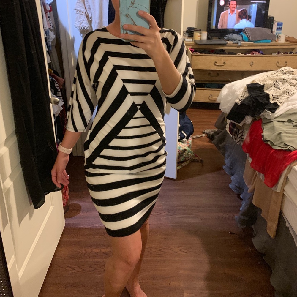 Black and white dress